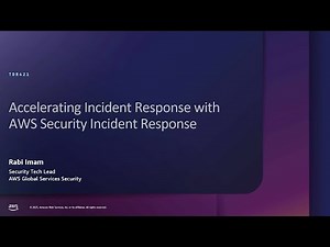 AWS re:Inforce 2025 - Accelerating incident response with AWS Security Incident Response (TDR421)
