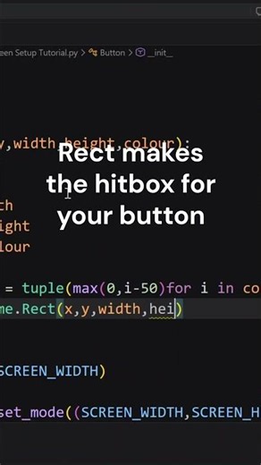 How to make a button in pygame #pygame #python #coding #programming