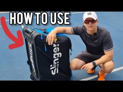 How to use the SLINGER BALL MACHINE | with drill | NOT SPONSORED
