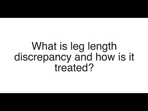 What is leg length discrepancy and how is it treated?
