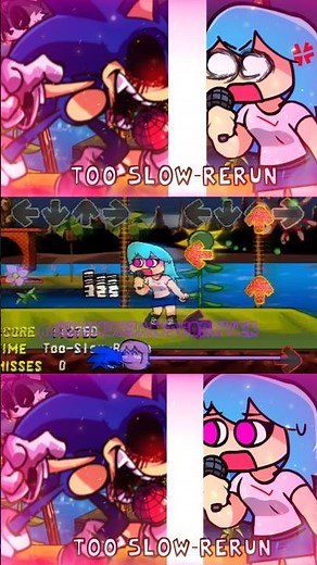 friday night funkin sky vs sonic.exe [Too Slow Rerun] no miss Full Peferct Showcase #fnfmodcover