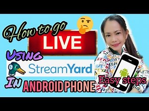 How to use STREAMYARD using ANDROID phone! Detail by detail😉