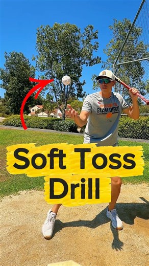 Soft Toss Hitting Drill ⚾️ Better Balance, Rhythm, Timing #baseball #baseballszn #baseballcoach