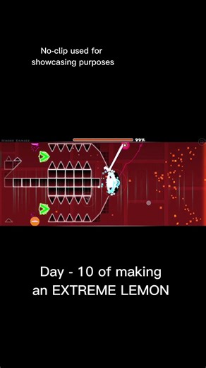 Day - 10 of making an extreme demon | #geometrydash #gd #accuratehitboxes #shorts