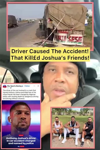 Driver Who Had No Driver’s Licence Kill£d Anthony Joshua’s Two Friends #anthonyjoshua #accident #fatality