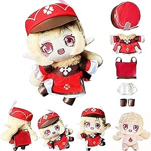uoozii Poseable Genshin Impact Plush Figure 23cm/9inch Klee Cosplay Plushie Doll with Changeable Doll Clothes Collectable Merch Gift to Genshin Game & Anime Fans (Klee)
