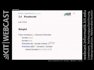 02: Einführung: Algorithmenanalyse, Maschinenmodell RAM, Pseudocode, Programmanalyse