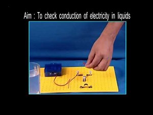 Science Experiments - To Check Various Liquids For Conduction Of Electricity