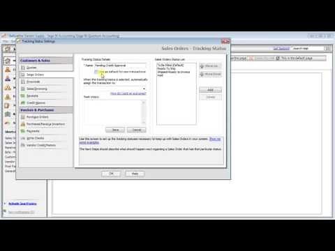 Workflow Status Tracking in Sage 50 Quantum