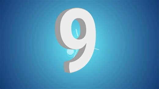 Countdown, Count, Numbers. Free Stock Video