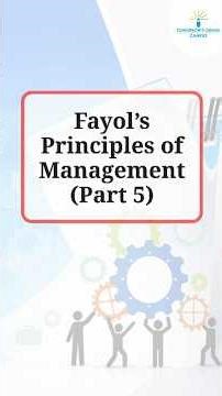 Fayol’s Principles of Management Part 5 | Equity, Stability, Initiative & Esprit de Corps|#shorts