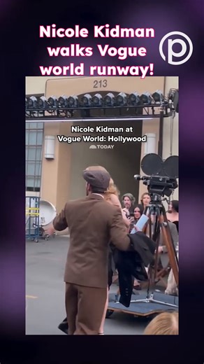 Nicole Kidman walked the Vogue World: Hollywood runway Sunday night in Los Angeles! #NicoleKidman #VogueWorldHollywood #FashionIcon #CelebrityRunway #HollywoodGlamour | PopstarParade