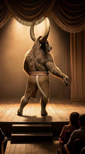 Minotaur’s Got Moves! 🕺🐃 #Shorts #AIVideo