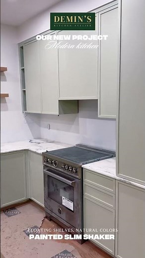 ✨ Our New Project: Modern Kitchen in Painted Slim Shaker Style! ✨