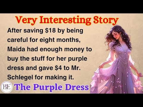 Learn English through Story ⭐ Level 1 - The Purple Dress - Graded Reader