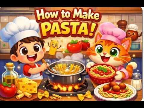 Pasta Recipe Cartoon🍝