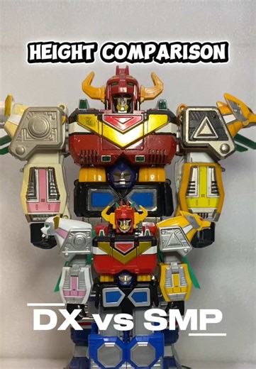 Height Comparison of DX and SMP Galaxy Megazord