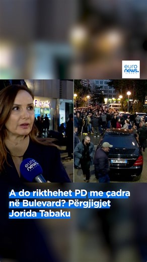 Euronews Albania on Instagram: "A do rikthehet PD me çadra në Bulevard? Përgjigjet Jorida Tabaku"
