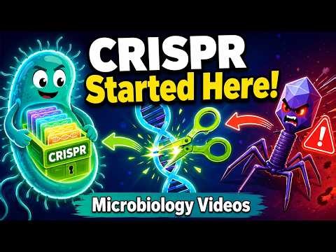 CRISPR Explained 🧬 How Bacteria Turned Viral Attacks Into Gene Editing