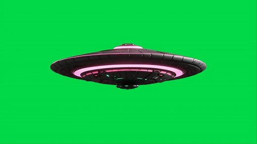 Ufo, Extraterrestrial, Green Screen. Free Stock Video