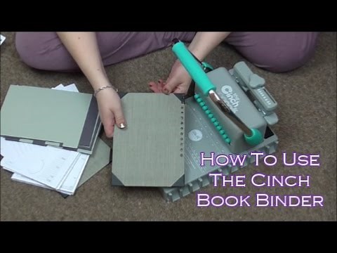 How To Use The Cinch Book Binding Machine