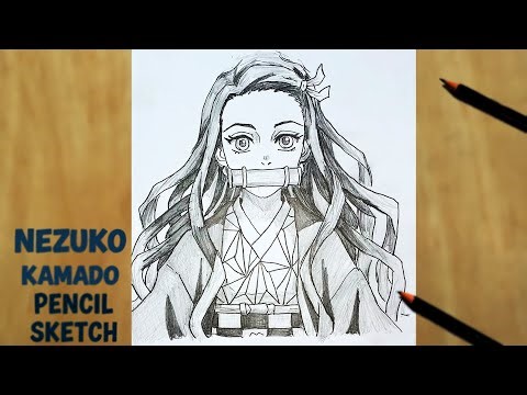 How to Draw Nezuko Kamado | Demon Slayer Anime Pencil Sketch Portrait Tutorial (Step-by-Step)