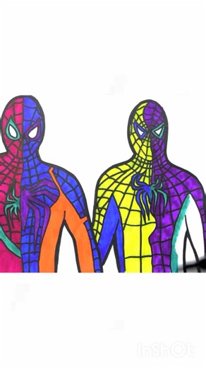 How To Draw Marvel's super Heros Battle - Miles - Spider-man 4- #spiderman #drawing #art #shorts