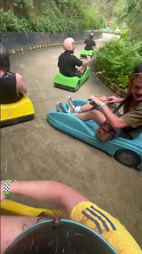 Downhill Go Kart Crash Sends Friends Into Laughter