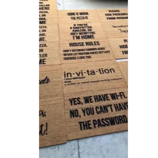 Funny Autism House Coir Doormat: Expect Yelling & Thumping, 18X30 Front Door Welcome Rug - Etsy