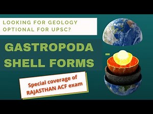 SHELL FORMS OF GASTROPODS (Mollusca) | Palaeonotology (Geology) #UPSCGeologyOptional #RPSC #ACF