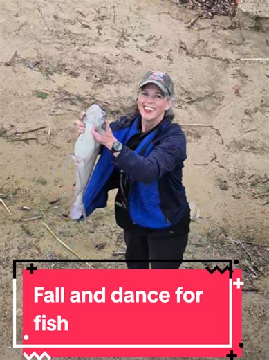 Falls and happy dancing at the end. I did it all for the fish! 🐠💃 #Fall #Dancing #Fish #Fishing