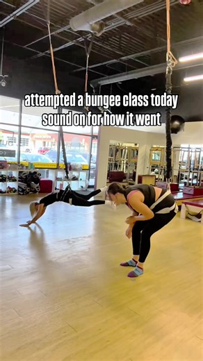 Bungee fitness class fail🪂 #bungeefitness #bunge #funny #fyp #usa🇺🇸 | bungee