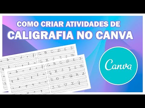 HOW TO CREATE CALLIGRAPHY ACTIVITIES IN CANVA. CURSIVE LETTERS