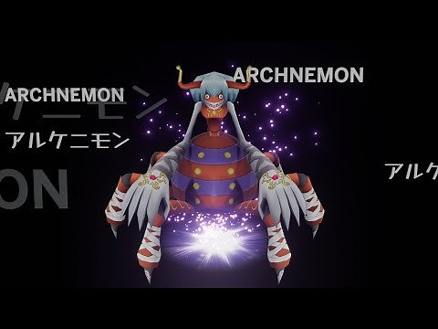 Archnemon (Arukenimon) Full Evolution