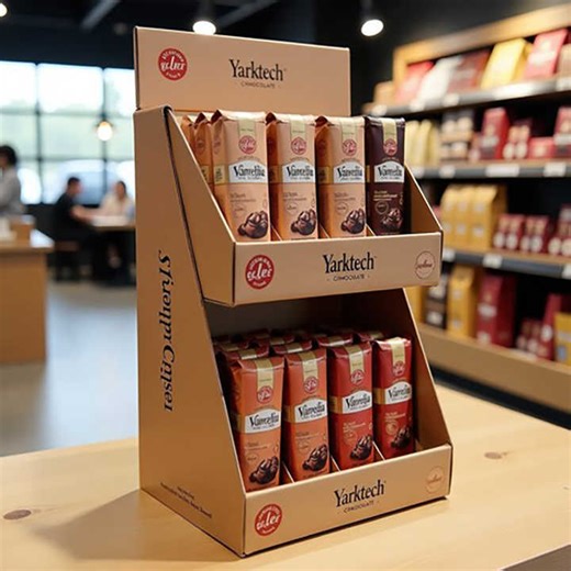 Manufacturer Store Retail Storage Display Rack Floor Standing Corrugated Multi Layer Display Rack Box