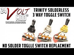 Installing a 3 Way Pickup Selector Toggle Switch LP No SOLDERING?