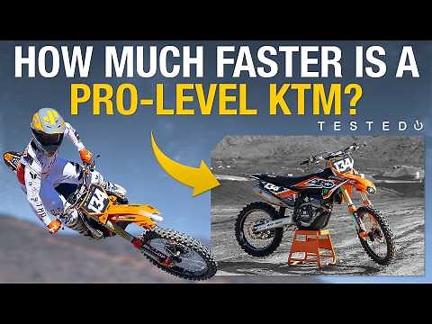 How much faster is a Pro-level KTM 250 SX-F? | Testing AEO Powersports Racing's Race Bike