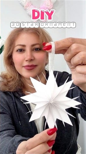 3D Christmas Paper Star — Easy DIY Ornament Idea!