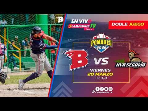 🔴 EN VIVO | Bóer vs Nueva Segovia: Doble Juego desde Tipitapa | Pomares 2026 | 20/03/26 🏟️🔥