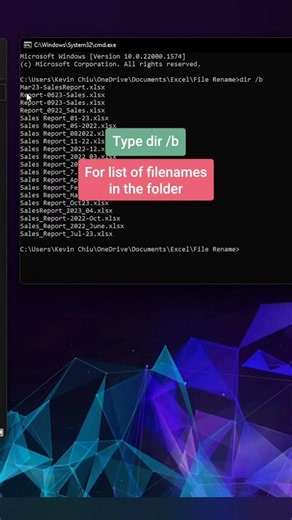 Say goodbye to tedious renaming of Excel files one by one! 🙌🏼 Learn how to rename your files in bu