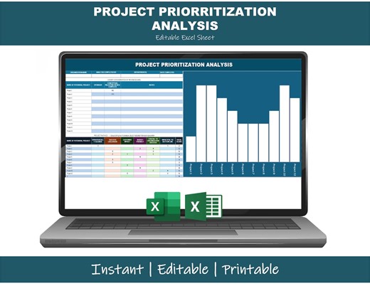 Project Prioritization Analysis Excel Template | Project Scoring Matrix Spreadsheet | Decision Making Tool | Digital Download - Etsy Australia