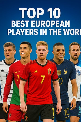 Top 10 Best European Players in the World. Haaland vs Mbappe. #europeanfootball #UEFA #footballrankings #PremierLeague #LaLiga #SerieA | Blitz vee