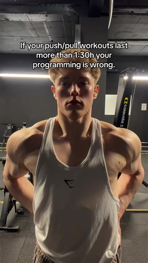 If you train on your own and your workout last more than 1:30h you’re programming is wrong. Many people still believe that they need to do 3s X xxx reps and 3/4/5 different exercises to hit your chest/back effectively. #gym #roadtopro #motivation #wnbf #natrual