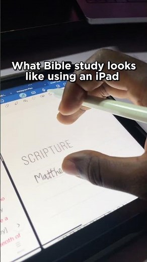 Transform your Bible study routine with an iPad! 📖✨ #BibleStudy #iPadTips #DigitalNoteTaking