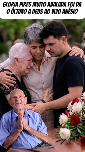 Glória Pires no velório do vovô Anésio: reação e homenagens