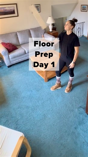 17K views · 45 reactions | Ripping out this old carpet to make way for beautiful new maple hard wood floors! Follow for Part 2! #newfloors #hardwoodfloors #demoday #goodbyecarpet #floorprep #carpetremoval #diyflooringproject | Selene Builds Things | Facebook