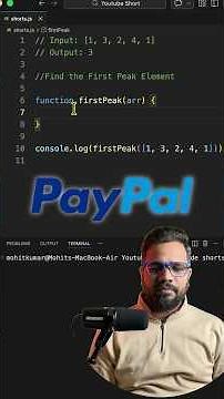 First Peak Element - Javascript Interview #dsa #interview #coding