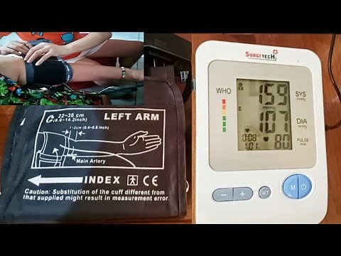 HOW TO USE SURGI TECH DIGITAL BLOOD PRESSURE MACHINE