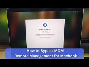 How to Bypass MDM on Macbook Pro/Air T2/M1/M2/M3/M4 | Fix Remote Device Management Lock Macbook