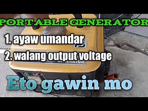 portable generator basic trouble/ how to fix